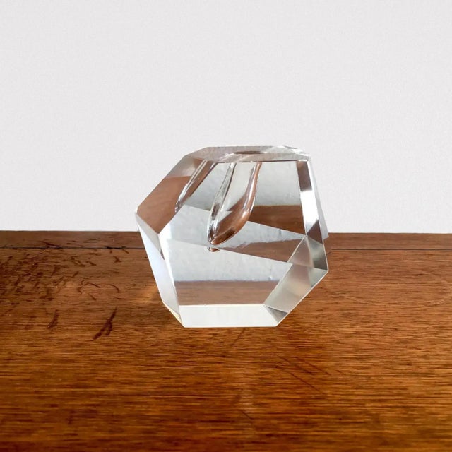 Timo Sarpaneva for Iittala Finland Faceted Crystal Bud Vase, 1960s For Sale In New York - Image 6 of 8