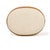 Huche Cotton Jute and Vegan Leather Oval Ottoman For Sale In Los Angeles - Image 6 of 7