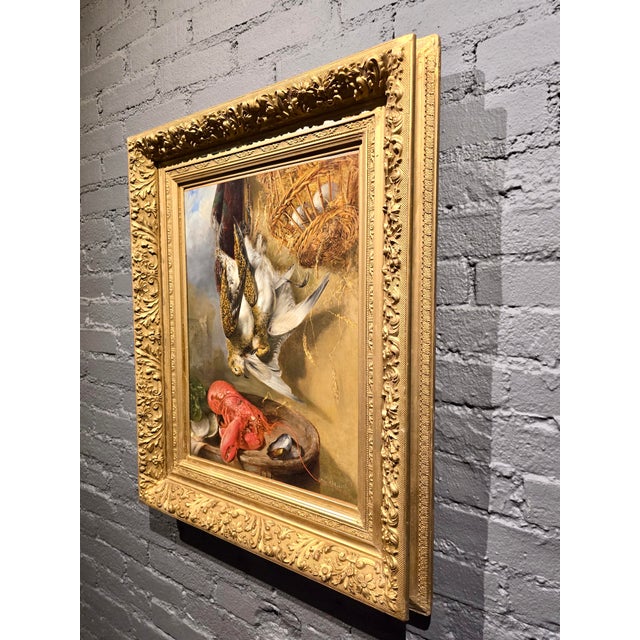 Emil Carlsen - Still Life of Lobster & Game - 19th Century Oil Painting For Sale - Image 12 of 13
