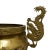 Bronze Antique Chinese Bronze Dragon Temple Incense Burner For Sale - Image 8 of 13