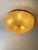 Amber Venetian Vintage Amber Graniglia” Budino” Murano Glass Flush Mount For Sale - Image 8 of 8