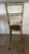 Faux-Bamboo Wood Side Chair C 1870 - 1900. Turned faux-bamboo frame, tall narrow back, shaped plank seat, splayed legs and...