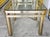 Vintage Brass Hollywood Regency Style Modern Contemporary Glass Top End Table 1 of 2 For Sale - Image 11 of 15