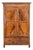 Italian 19th Century Louis Philippe Walnut Wardrobe Cabinet For Sale