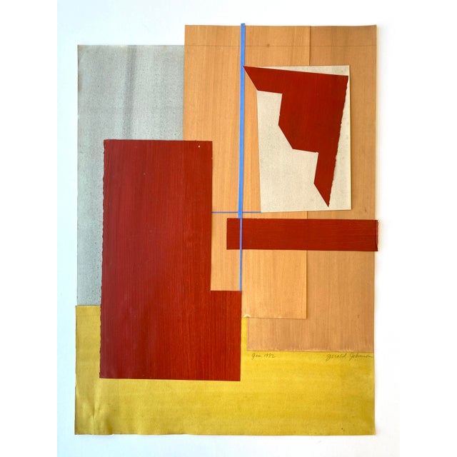 1980s Postmodern Geometric Collage by Gerald Johnson For Sale In Boston - Image 6 of 6
