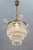 French Empire Crystal Glass and Brass Chandelier, 1930s For Sale - Image 17 of 18