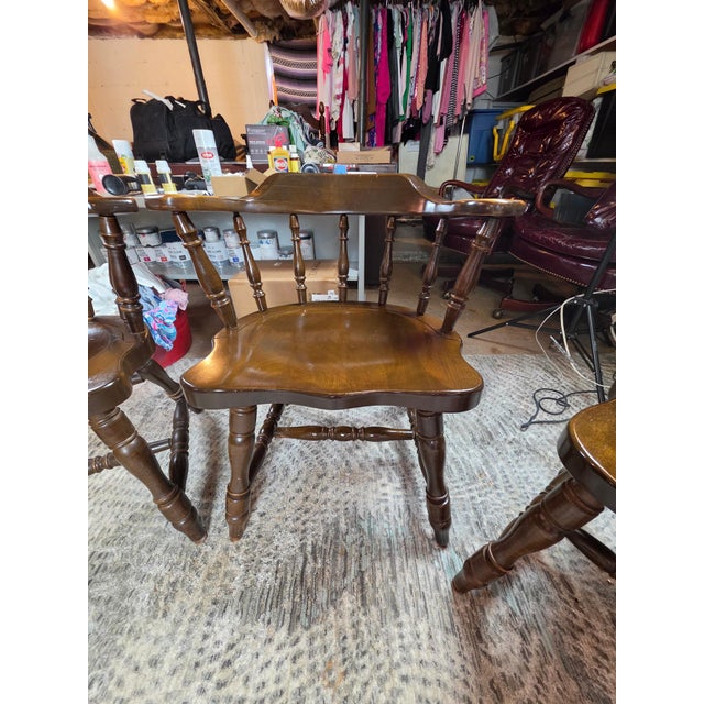 Mid-Century Richardson Brothers Solid Wood Dining Chairs - Mixed Set of 4 (2 Armchairs, 2 Side Chairs) For Sale - Image 12 of 12