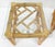 Pair Thick Bamboo Glass Top Rectangle Glass Top End Side Lamp Tables MINT For Sale - Image 17 of 18