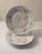 French Antique French Limoges Pink Floral Embossed Dinner Plates - Set of 4 For Sale - Image 3 of 10