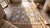 1920s Ivory Geometric Tribal Antique Cotton Agra Rug 4'2" X 6'9" Handknotted Carpet For Sale - Image 10 of 10