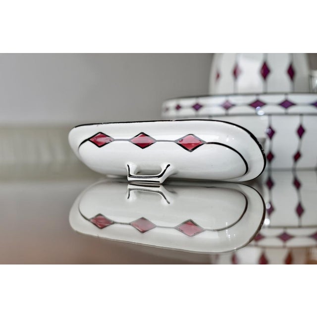 Ceramic Art Deco Washing Set, Set of 3 For Sale - Image 7 of 16