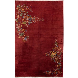 Antique Art Deco Chinese Wool Rug 8 Ft 9 in X 14 Ft. For Sale