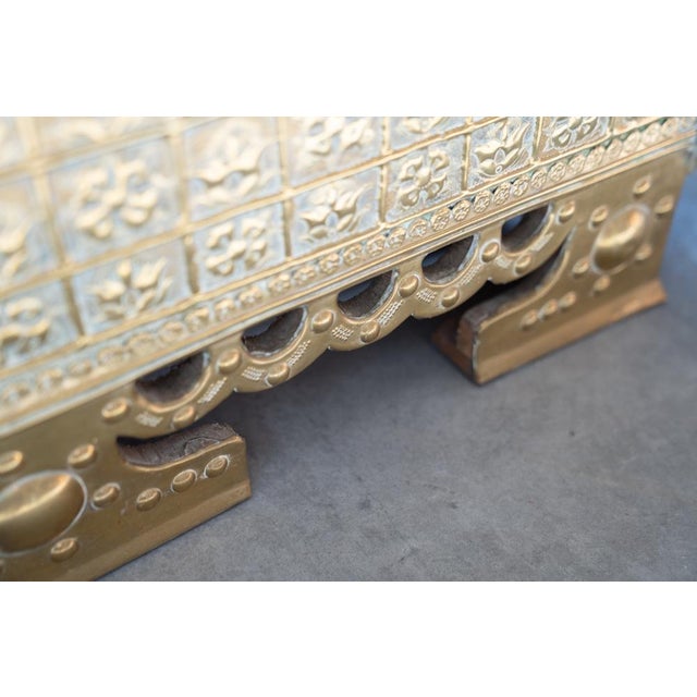 Brown Turkish Shoe Polisher in Brass, 1970s For Sale - Image 8 of 18