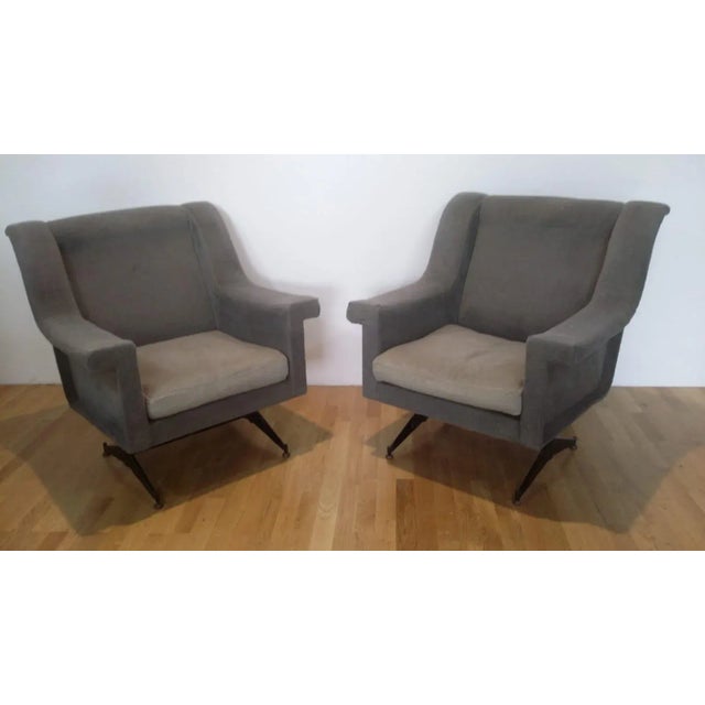 1950s Set of Mid-Century Armchairs For Sale - Image 5 of 8