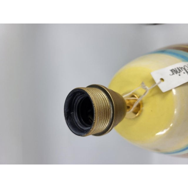 Ceramic Lamp with Côte d'Azur France Decor by Hubert Olivier, 1990s For Sale - Image 15 of 18