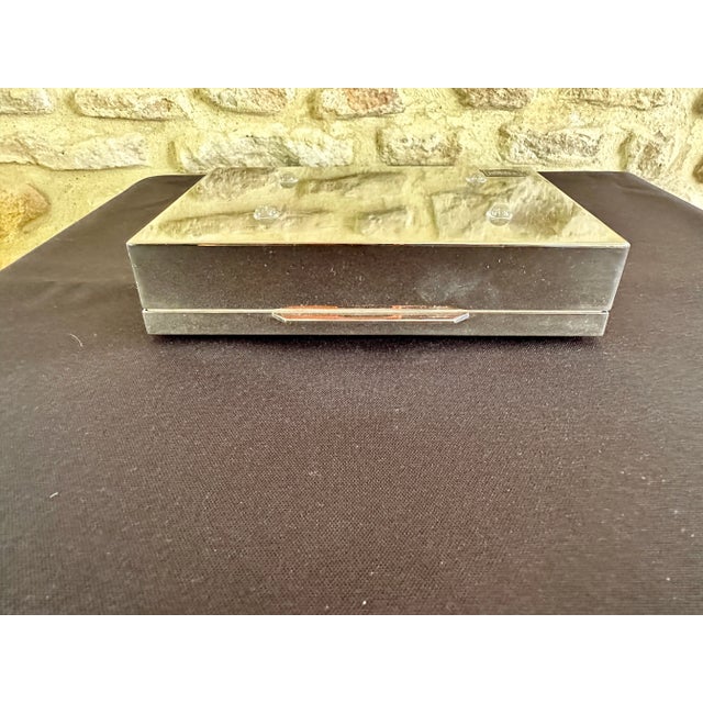 Chrome and Brass Box, 1970s For Sale - Image 10 of 10