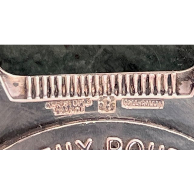 Silver plated bottle opener commemorating the founder of the famous French silver company ; Charles Christofle...