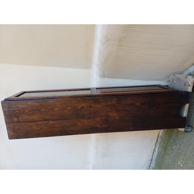 Small Tuscan Chestnut Display Cabinet, Early 1900s For Sale - Image 11 of 18