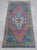 1970s Low Pile Hand Knotted Turkish Rug Faded Mat Kitchen Bathroom Decor Doormart- 19'' X 40'' For Sale - Image 10 of 13