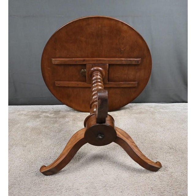 Mid-19th Century Louis Philippe Mahogany Tilting Table For Sale - Image 13 of 17