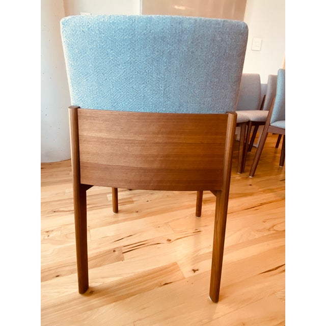 Set of Six Design Within Reach Modern Gray Dining Chairs For Sale - Image 9 of 16
