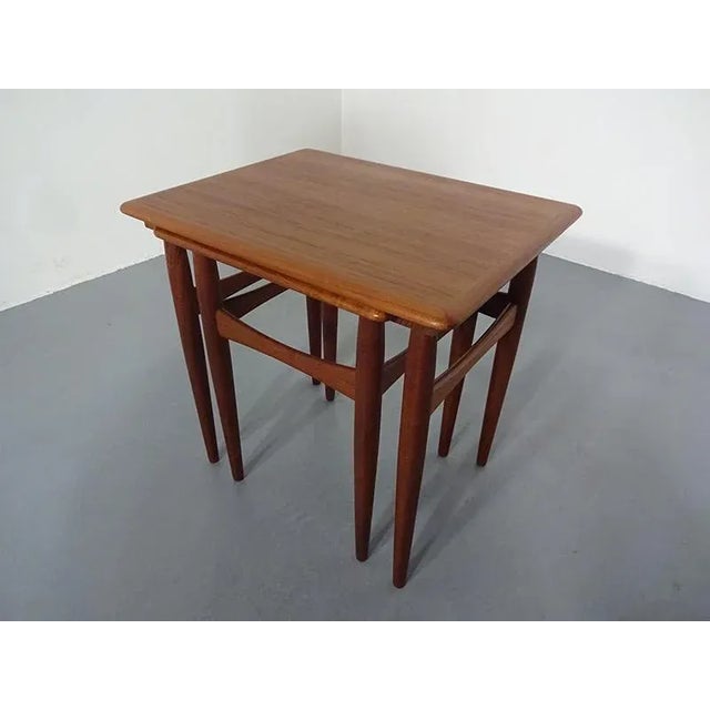 Mid-Century Modern Danish Teak Nesting Tables, 1960s, Set of 2 For Sale - Image 3 of 18