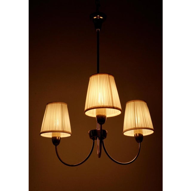 Mid-Century Modern Brass Pendant Lamp from Rupert Nikoll, Austria, 1957 For Sale - Image 10 of 13