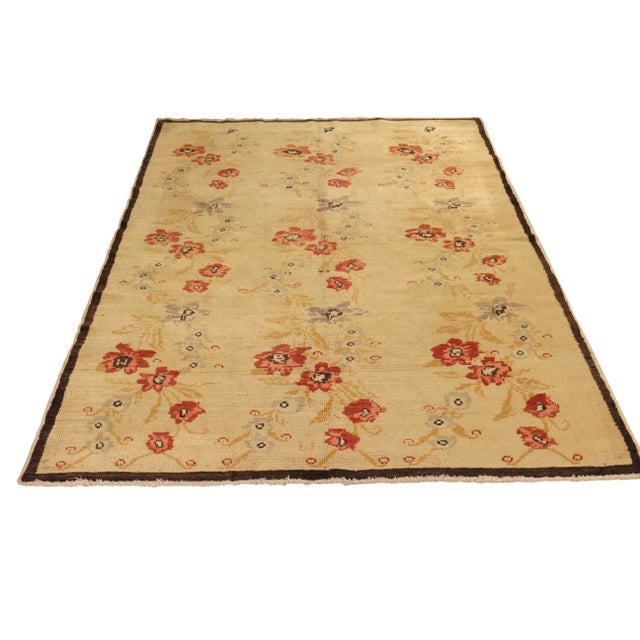 Drawing inspiration from Anatolian Sparta rug design design, this contemporary rug was hand knotted in wool capturing the...