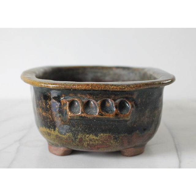 Vintage Studio Art Footed Pottery Planter For Sale In Milwaukee - Image 6 of 9
