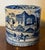 Early 19th Century Antique Early 19th Century English George III Staffordshire Pearlware Blue & White Pottery Porter's Tankard Mug Circa 1820 For Sale - Image 5 of 14