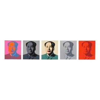 Andy Warhol, Mao Portfolio, 1950s, Silkscreen, Set of 5 For Sale