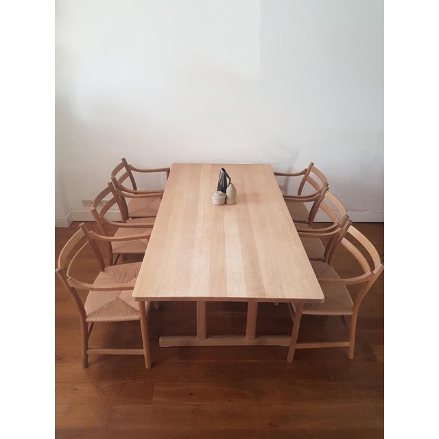 BM6286 Shaker Dining Table in Soaped Oak by Børge Mogensen, 1970s For Sale - Image 6 of 15