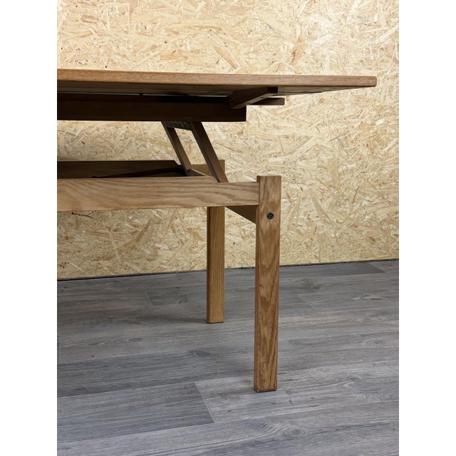 Vintage Danish Adjustable Dining Table in Oak, 1960s For Sale - Image 15 of 18