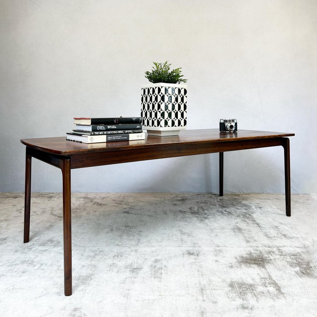 Mid-Century Modern Mid-Century Modern Floating Top Rosewood Coffee Table by Ole Wanscher for Poul Jeppesens Møbelfabrik, 1960s For Sale - Image 3 of 14