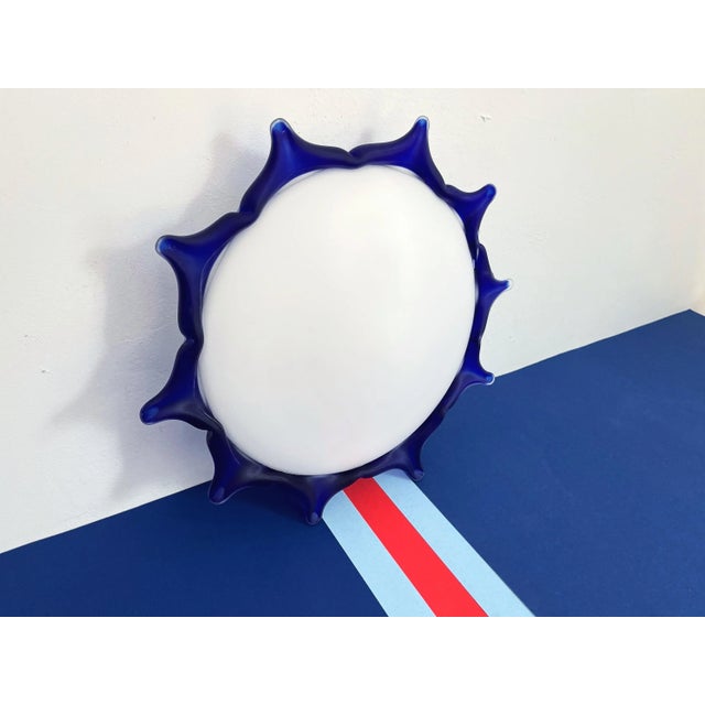 Mid Century Italian Sun Flush Light For Sale - Image 10 of 17