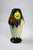 Black Shell-Shaped Vase in Polychrome Glazed Ceramic with Stylized Floral Decor by D'Argyl for E. Val & Cie, Paris, 1928-1935 For Sale - Image 8 of 11