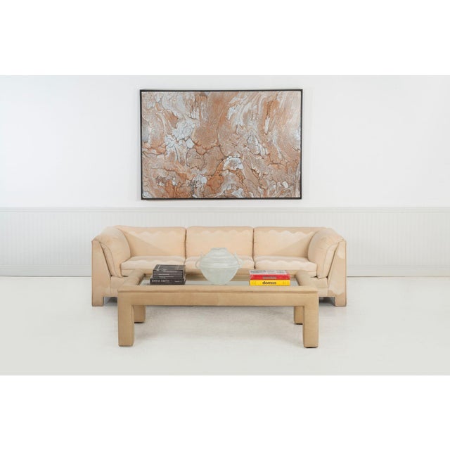 Mid-Century Modern Vladimir Kagan for Preview Three-Seat Wave Sofa, 1985c. For Sale - Image 3 of 15