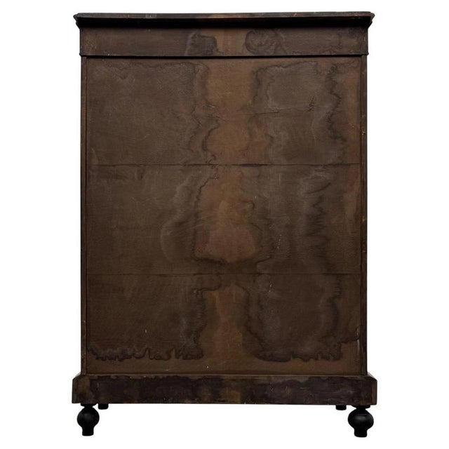 Brown 19th Century Antique English Victorian Inlaid Walnut Pier Display Cabinet For Sale - Image 8 of 11
