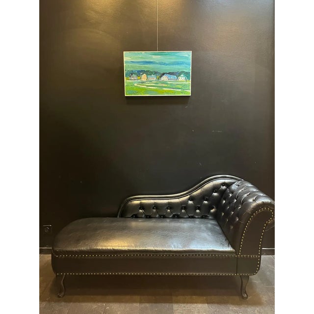 Modern Jean Krille, Landscape 136, Oil on Masonite, Framed For Sale - Image 3 of 10