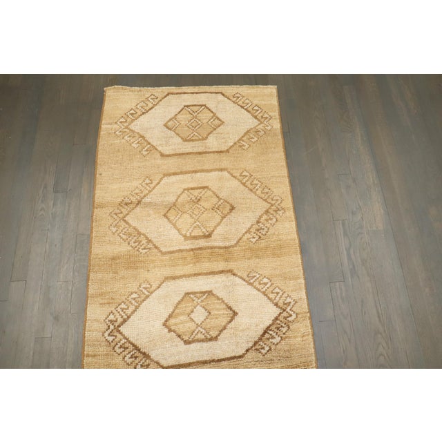 Textile Vintage Zabihi Collection Geometric Tribal Turkish Runner - 2'7" x 7'10" For Sale - Image 7 of 8