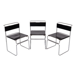 Libellula Stackable Dining Chairs by Giovanni Carini for Planula, 1970s, Set of 3 For Sale