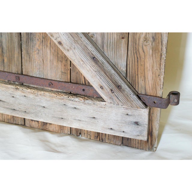 Antique Oak Door in Wrought Iron from Befos, 1800 For Sale - Image 9 of 17