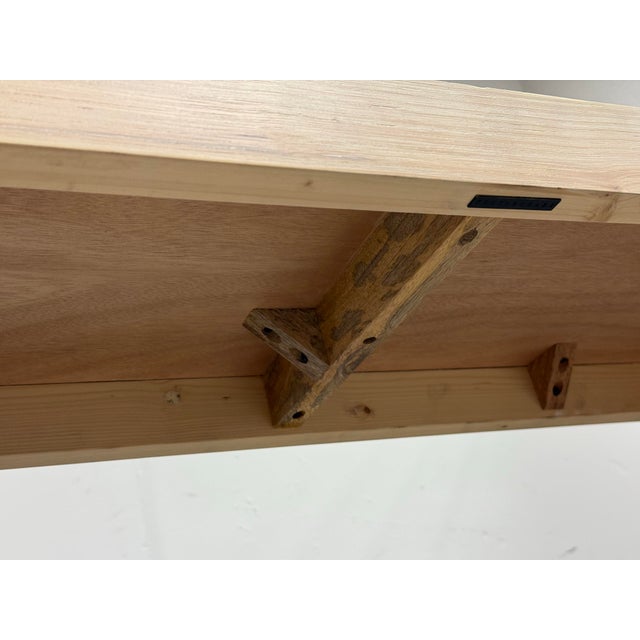 Pottery Barn Folsom Console Table, Desert Pine For Sale - Image 10 of 12