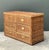 Vintage Braided Rattan Six Drawer Campaign Dresser For Sale - Image 11 of 15