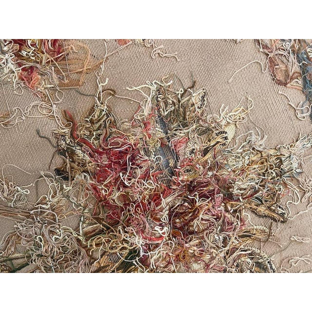 French Needlepoint Textile Fragment, Late 19th Century Set of 4 For Sale - Image 10 of 11