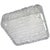 Glass German Square Murano Ice Glass Flush Mount from Kaiser, 1970s For Sale - Image 7 of 7