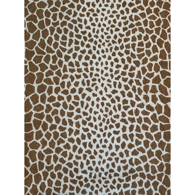 Traditional Brunschwig & Fils Jiraffa Linen Fabric Tan 4 1/2 Yards For Sale - Image 3 of 5