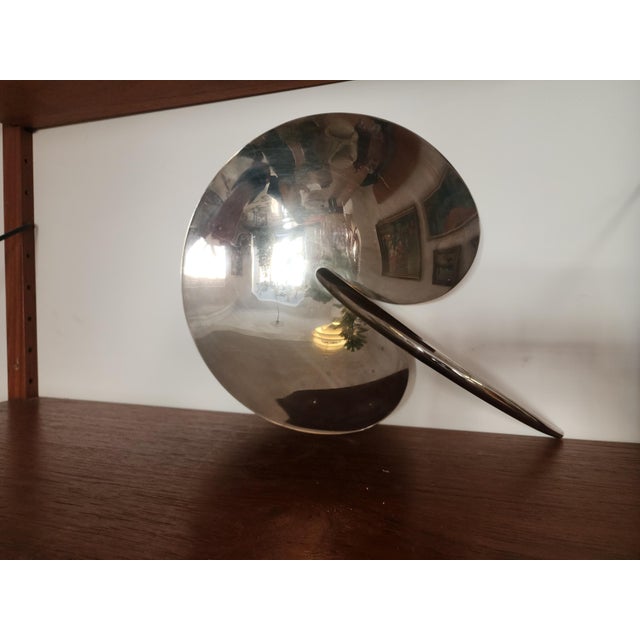 Mesa Italy Stainless Steel Fruit Platter | Mid-Century Modern Biomorphic Tray For Sale - Image 12 of 16
