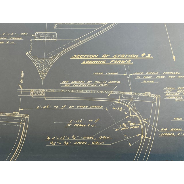 Yankee One Design Class Hull Blueprint For Sale - Image 9 of 12