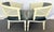 White 1960's Faux Bamboo and Cane Barrel Lounge Chairs With Blue Velvet Upholstery- A Pair For Sale - Image 8 of 18